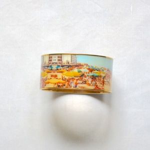 Kate Spade Wish You Were Here Postcard Wide Bangle